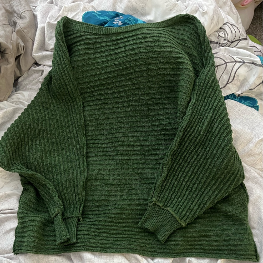 Dark green sweater